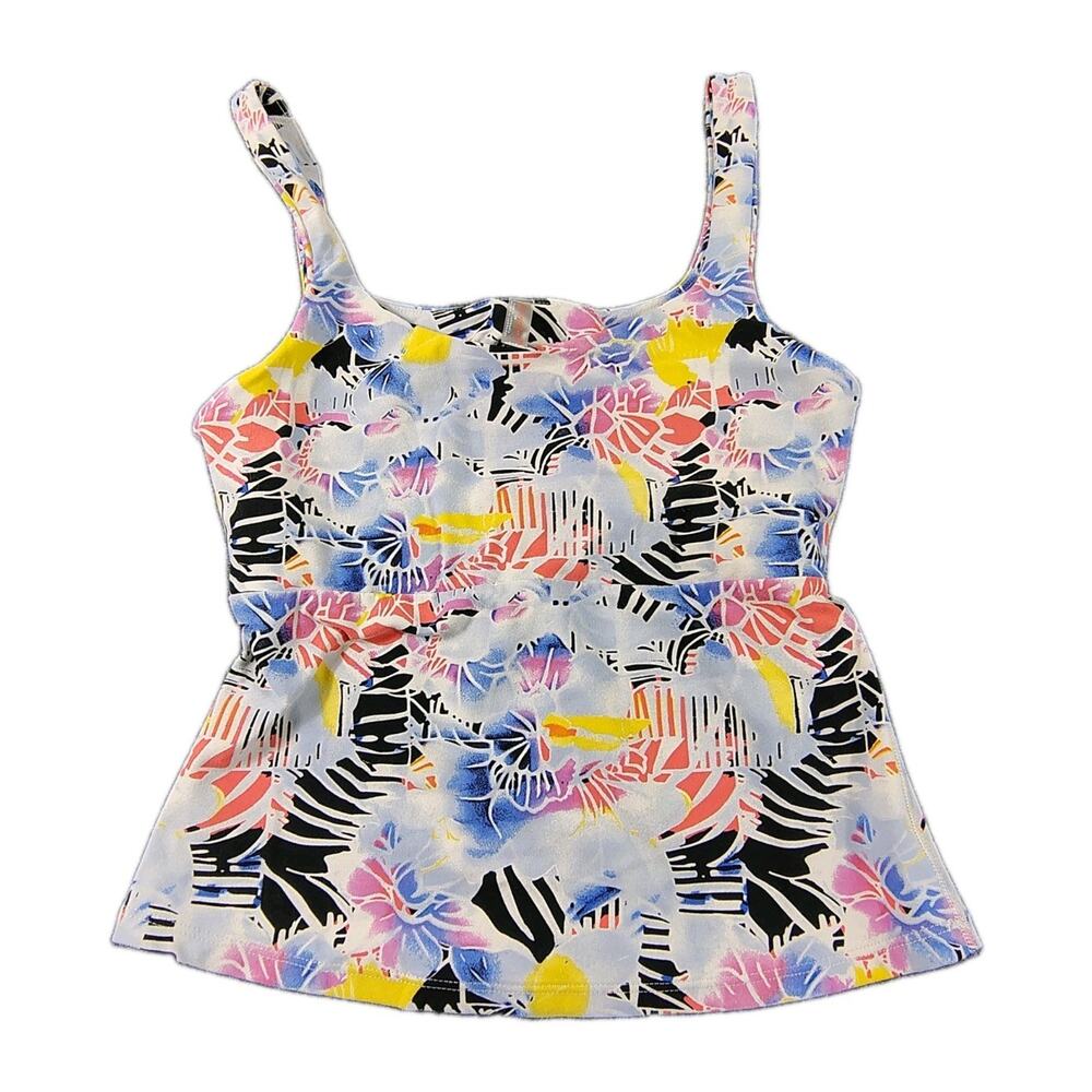 Free People Movement Never Better Tank Top Women's S Mystic Floral Stretch EUC